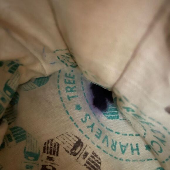 Vintage Harvey's Original Seatbelt Bag Treecycle Tote Double Handles - Picture 8 of 11